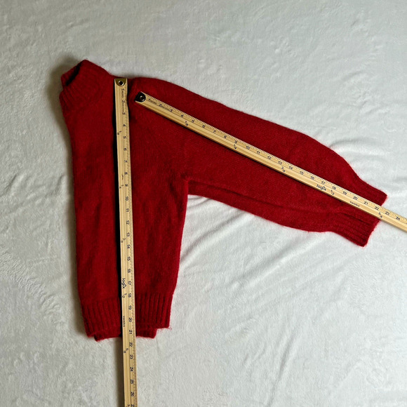 & Other Stories Women’s Wool Alpaca Blend Sweater Size XS Red Vibrant Coquette - Picture 7 of 8